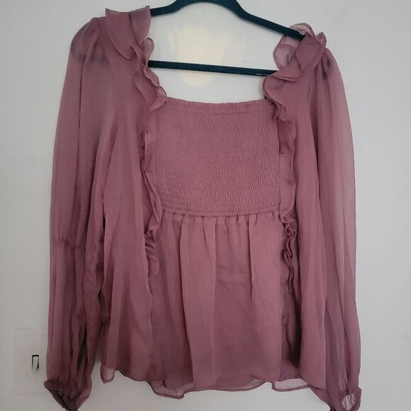 NWT Anthropologie Carmela Smocked Blouse | S - Picture 4 of 7